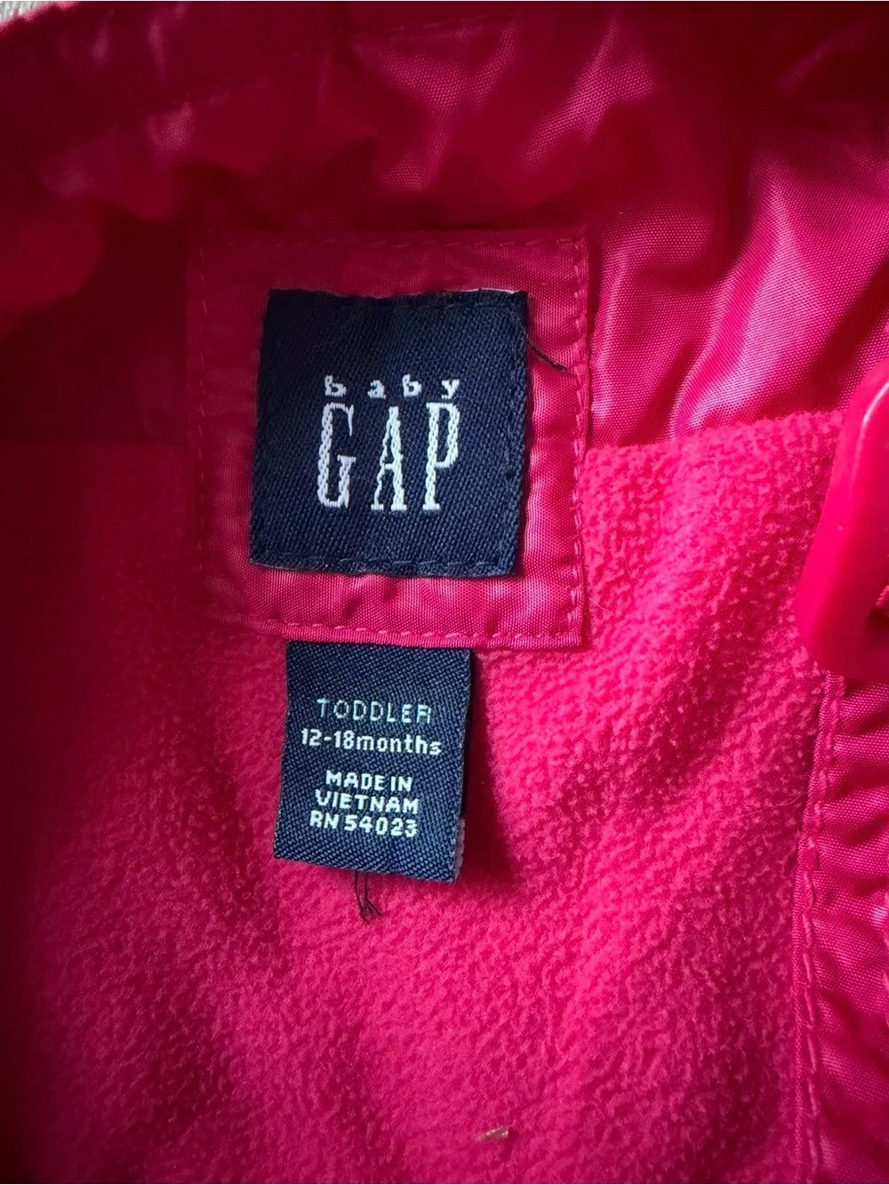 Gap Toddler Pink Snow Bib Snow Pant Overalls Size 12-18months with front pocket